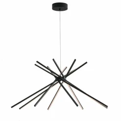 Luce Design Suspension Shanghai LED Noir, 8 lumières* Suspensions