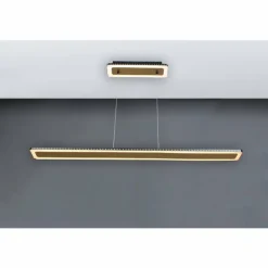 Lampes Dorées-Luce Design Suspension Solaris LED Or, Noir, 1 lumière