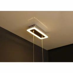 Luce Design Suspension Solaris LED Acier inoxydable, 1 lumière* Suspensions