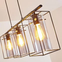 hofstein Suspension Lucea Noir, 3 lumières