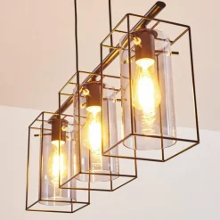 hofstein Suspension Lucea Noir, 3 lumières