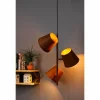 Lampes Vintages & Rétros-Luce Design Suspension Luce-Design Colt Rouille, 3 lumières