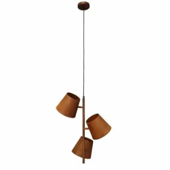 Lampes Vintages & Rétros-Luce Design Suspension Luce-Design Colt Rouille, 3 lumières
