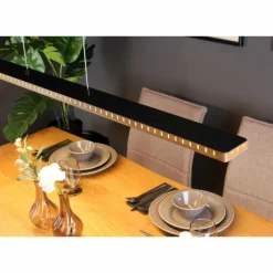 Lampes En Bois-Luce Design Suspension Luce-Design SOLARIS LED Écru, Noir, 1 lumière