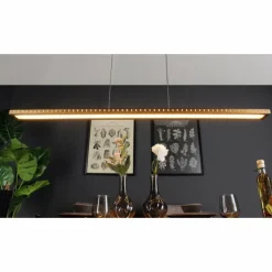 Lampes En Bois-Luce Design Suspension Luce-Design SOLARIS LED Écru, Noir, 1 lumière