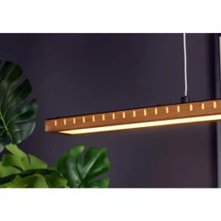 Lampes En Bois-Luce Design Suspension Luce-Design SOLARIS LED Écru, Noir, 1 lumière