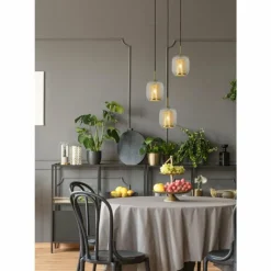 Luminaires Lucide Suspension Lucide AGATHA Or, Laiton, 3 lumières