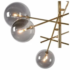 Lampes Dorées-Luminaires Lucide Suspension Lucide ALARA LED Or, 6 lumières