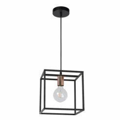 Lampes Vintages & Rétros-Luminaires Lucide Suspension Lucide ARTHUR Noir, 1 lumière