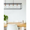 Lampes Vintages & Rétros-Luminaires Lucide Suspension Lucide ARTHUR Noir, 5 lumières
