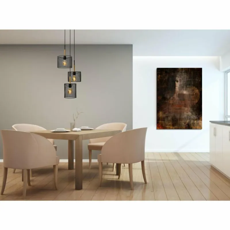 Lampes Vintages & Rétros-Luminaires Lucide Suspension Lucide BASKETT Noir, 3 lumières