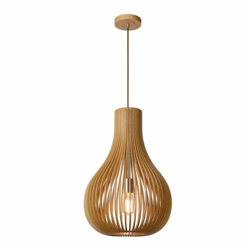 Luminaires Scandinaves-Luminaires Lucide Suspension Lucide BODO Brun, 1 lumière