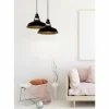 Lampes Industrielles-Luminaires Lucide Suspension Lucide BRASSY-BIS Noir, 1 lumière