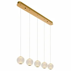 Luminaires Lucide Suspension Lucide CINTRA LED Or, 5 lumières