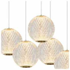 Luminaires Lucide Suspension Lucide CINTRA LED Or, 5 lumières