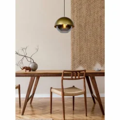 Lampes Dorées-Luminaires Lucide Suspension Lucide COOPER Or, Laiton, 1 lumière