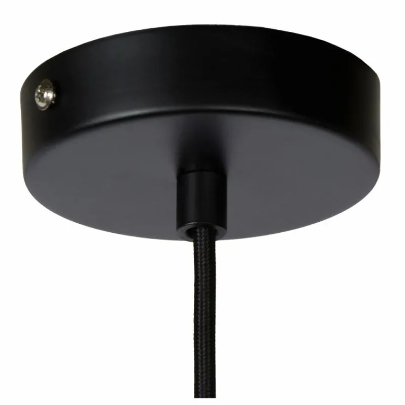 Suspension Verre Fumé-Luminaires Lucide Suspension Lucide COOPER Noir, 1 lumière