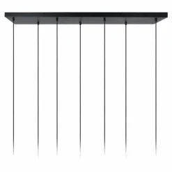 Luminaires Rustiques-Luminaires Lucide Suspension Lucide CORALIE Noir, 7 lumières