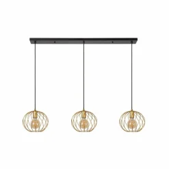 Lampes Dorées-Luminaires Lucide Suspension Lucide DANZA Noir, 3 lumières