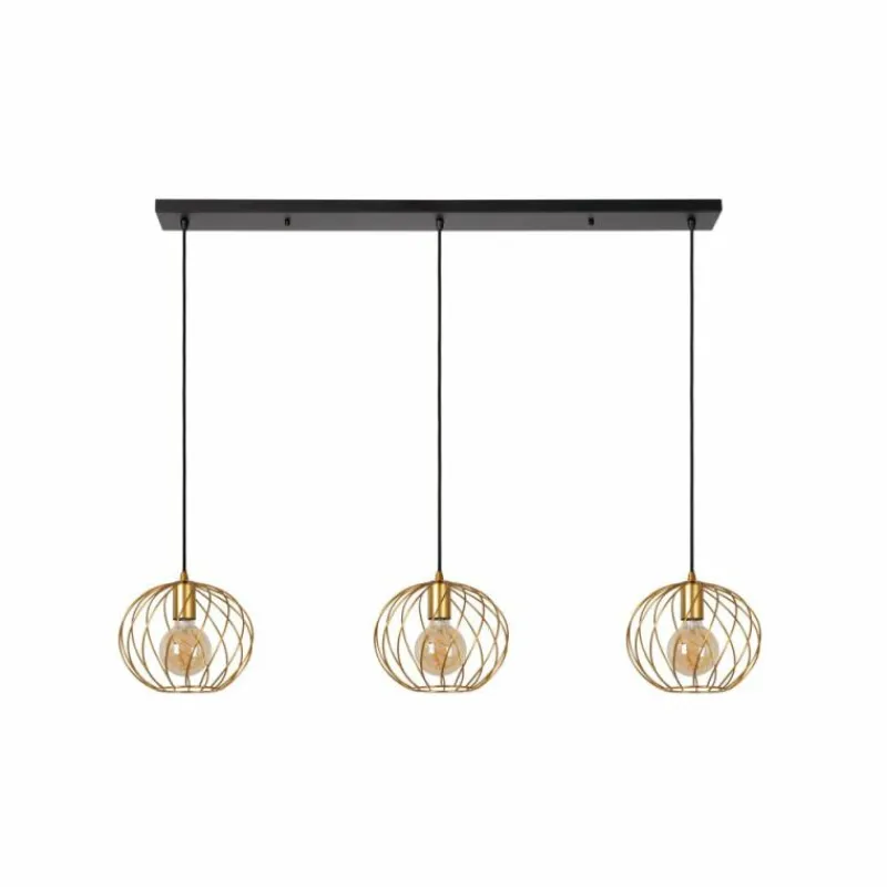 Lampes Dorées-Luminaires Lucide Suspension Lucide DANZA Noir, 3 lumières
