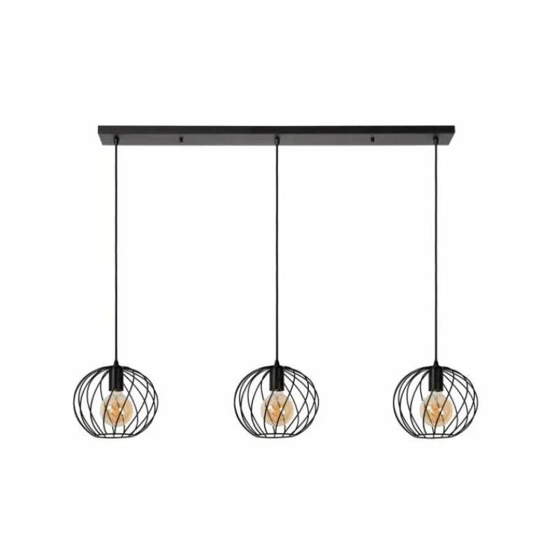 Luminaires Lucide Suspension Lucide DANZA Noir, 3 lumières* Suspensions