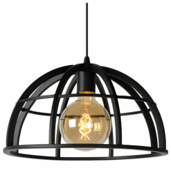Lampes Vintages & Rétros-Luminaires Lucide Suspension Lucide DIKRA Noir, 1 lumière