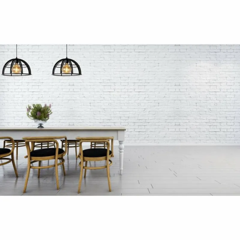 Lampes Vintages & Rétros-Luminaires Lucide Suspension Lucide DIKRA Noir, 2 lumières