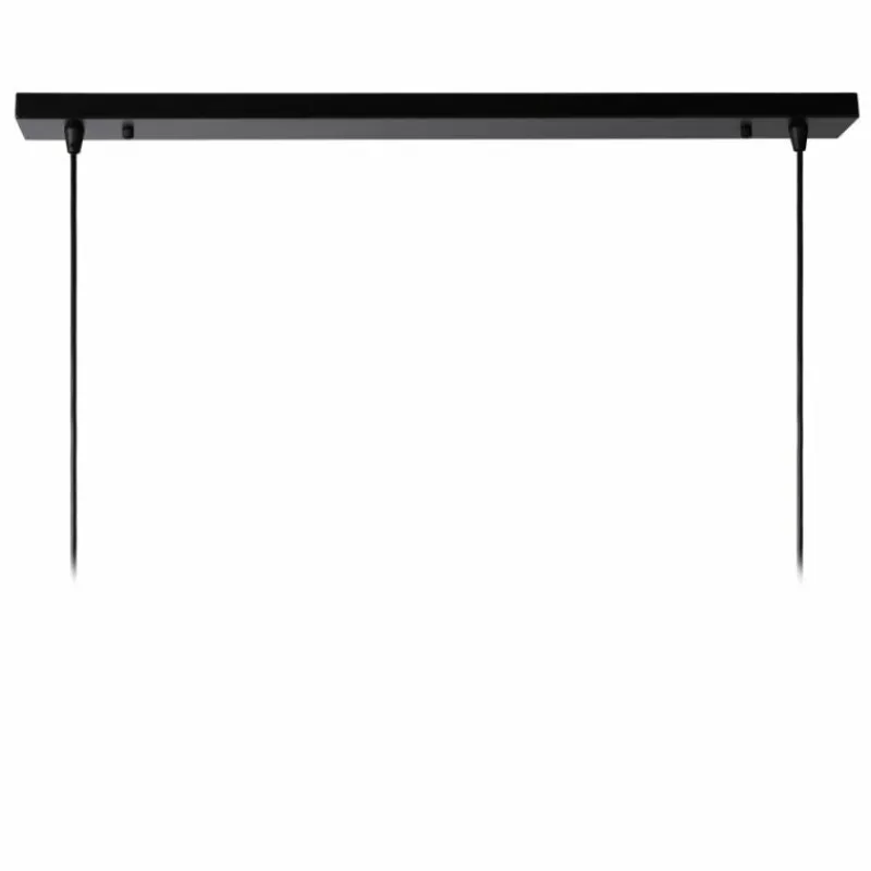 Lampes Vintages & Rétros-Luminaires Lucide Suspension Lucide DIKRA Noir, 2 lumières