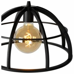 Lampes Vintages & Rétros-Luminaires Lucide Suspension Lucide DIKRA Noir, 2 lumières