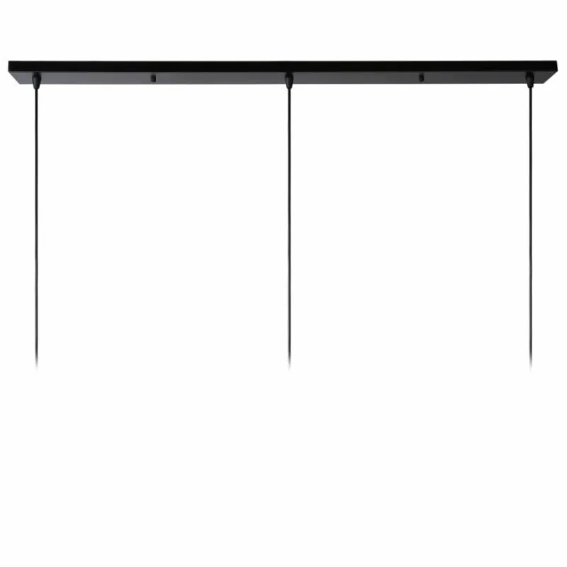 Lampes Vintages & Rétros-Luminaires Lucide Suspension Lucide DIKRA Noir, 3 lumières