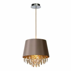 Luminaires Lucide Suspension Lucide DOLTI Brun, 1 lumière