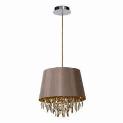 Luminaires Lucide Suspension Lucide DOLTI Brun, 1 lumière