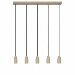 Luminaires Lucide Suspension Lucide EVORA Taupe, 5 lumières* Suspensions