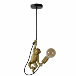 Lampes Dorées-Luminaires Lucide Suspension Lucide EXTRAVAGANZA CHIMP Noir, 1 lumière