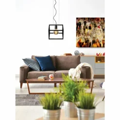 Luminaires Lucide Suspension Lucide FABIAN Noir, 1 lumière* Suspensions