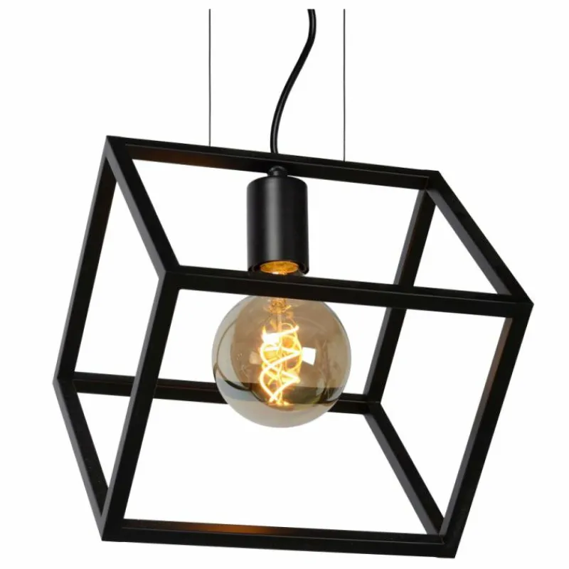 Luminaires Lucide Suspension Lucide FABIAN Noir, 1 lumière* Suspensions