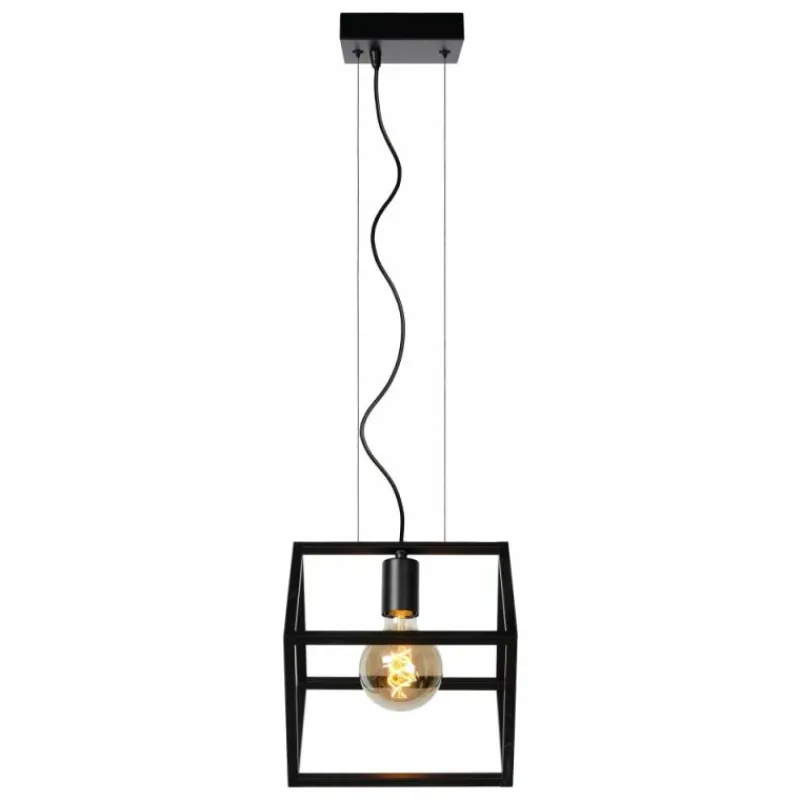 Luminaires Lucide Suspension Lucide FABIAN Noir, 1 lumière* Suspensions