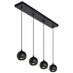 Luminaires Lucide Suspension Lucide FAVORI Noir, 4 lumières* Suspensions