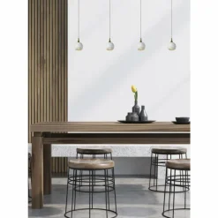 Lampes Dorées-Luminaires Lucide Suspension Lucide FAVORI Blanc, 4 lumières