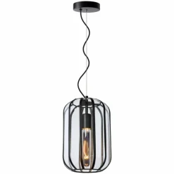 Luminaires Lucide Suspension Lucide FERN Noir, 1 lumière