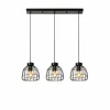 Luminaires Lucide Suspension Lucide FILOX Noir, 3 lumières* Suspensions