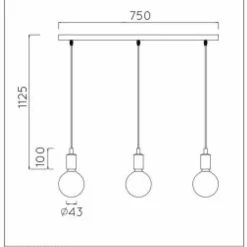 Lampes Vintages & Rétros-Luminaires Lucide Suspension Lucide FIX MULTIPLE Noir, 3 lumières