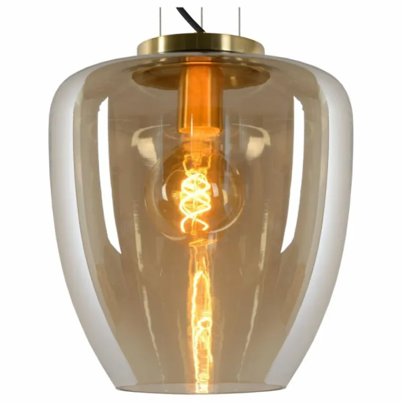 Luminaires Lucide Suspension Lucide FLORIEN Orange, 1 lumière
