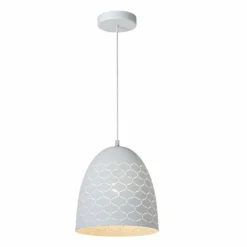 Luminaires Scandinaves-Luminaires Lucide Suspension Lucide GALLA Blanc, 1 lumière