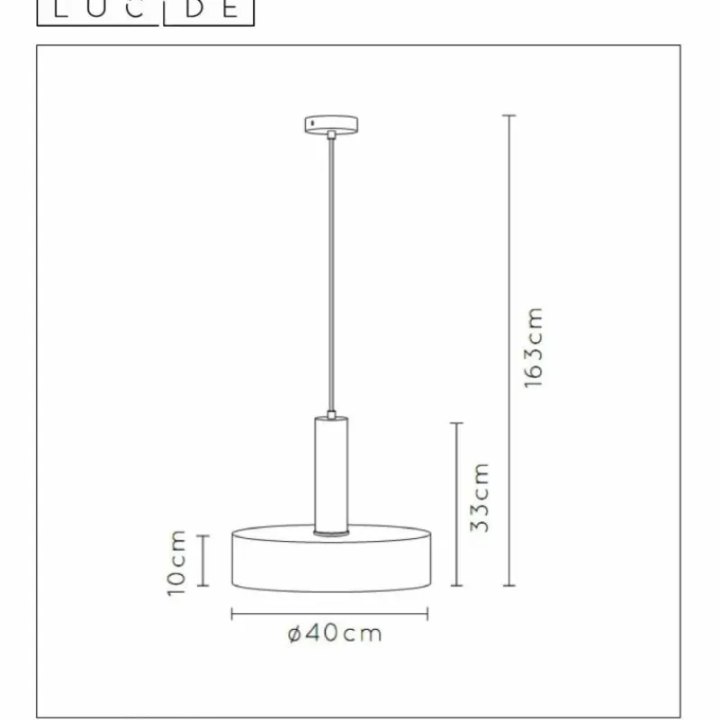 Lampes Dorées-Luminaires Lucide Suspension Lucide GIADA Or, 1 lumière