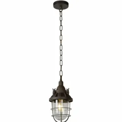Lampes Industrielles-Luminaires Lucide Suspension Lucide HONORE Rouille, 1 lumière