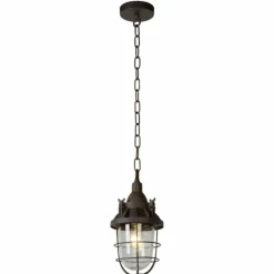 Lampes Industrielles-Luminaires Lucide Suspension Lucide HONORE Rouille, 1 lumière