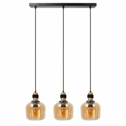 Luminaires Lucide Suspension Lucide ILONA Noir, 3 lumières