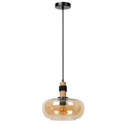 Luminaires Lucide Suspension Lucide ILONA Noir, 1 lumière