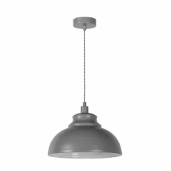Lampes Industrielles-Luminaires Lucide Suspension Lucide ISLA Gris, 1 lumière
